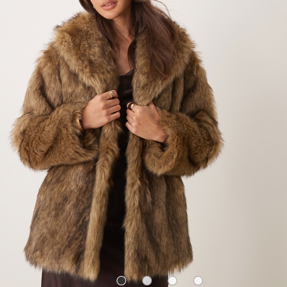Abercrombie Faux Fur Coat